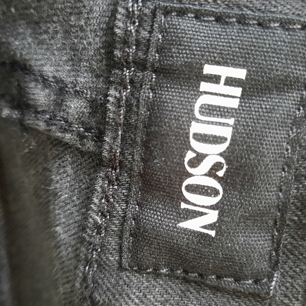 Hudson Natalie Black Distressed Denim Jeans Size 30 New - Picture 4 of 11